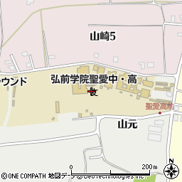 青森県弘前市原ケ平山元141周辺の地図
