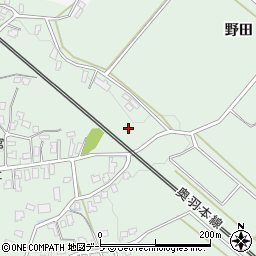 青森県弘前市清水森野田79周辺の地図