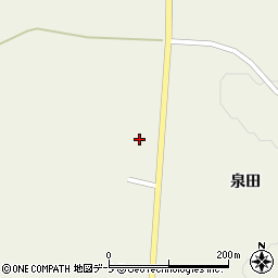 米田六戸線周辺の地図