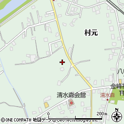 青森県弘前市清水森村元27-1周辺の地図