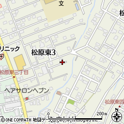 青森県弘前市松原東周辺の地図