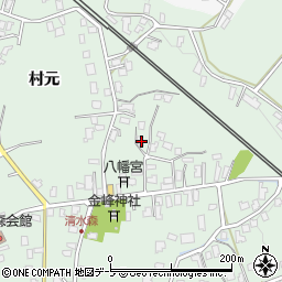 青森県弘前市清水森村元95周辺の地図