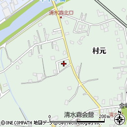 青森県弘前市清水森村元32-23周辺の地図