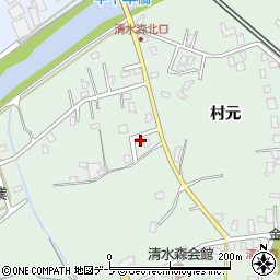 青森県弘前市清水森村元32周辺の地図
