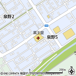 薬王堂弘前安原店周辺の地図
