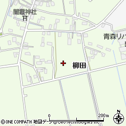 青森県平川市石郷柳田周辺の地図