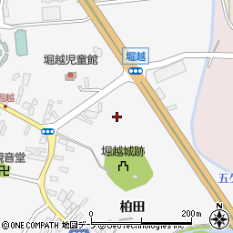 青森県弘前市堀越（柏田）周辺の地図