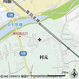 青森県弘前市清水森村元117周辺の地図
