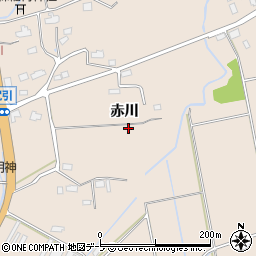 青森県八戸市市川町赤川周辺の地図