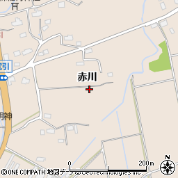 青森県八戸市市川町（赤川）周辺の地図
