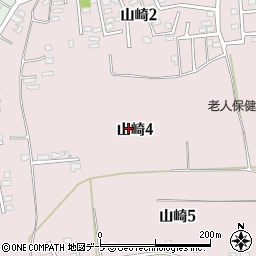 青森県弘前市山崎周辺の地図