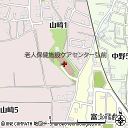 ケアセンター弘前周辺の地図