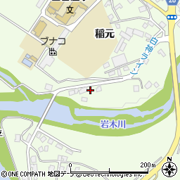 青森県中津軽郡西目屋村田代稲元209-3周辺の地図