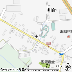 青森県弘前市堀越川合117周辺の地図
