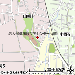 ミライフ東日本株式会社　弘前店周辺の地図