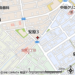 青森県弘前市安原3丁目8周辺の地図