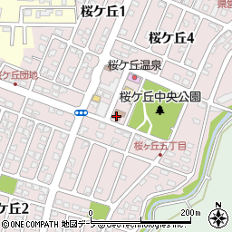 青森県弘前市桜ケ丘周辺の地図