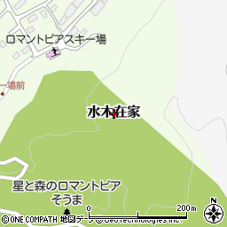 青森県弘前市水木在家周辺の地図