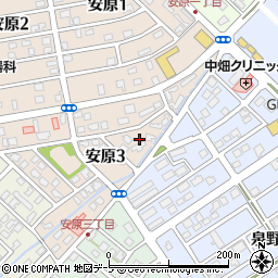 青森県弘前市安原3丁目10周辺の地図