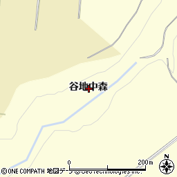 青森県十和田市藤島谷地中森周辺の地図