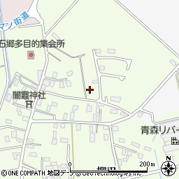 青森県平川市石郷周辺の地図