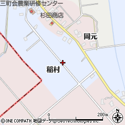 〒036-0153 青森県平川市小杉稲村の地図