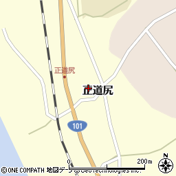 青森県西津軽郡深浦町正道尻小礒85周辺の地図