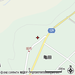 青森県弘前市坂市亀田95周辺の地図