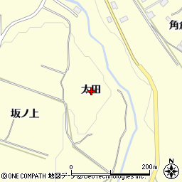 青森県十和田市藤島太田周辺の地図
