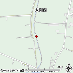 青森県弘前市小沢大開西周辺の地図