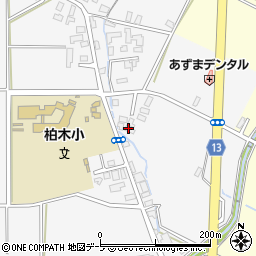 青森県平川市柏木町東田10-16周辺の地図