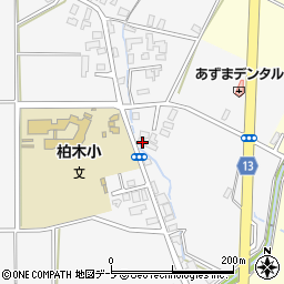 青森県平川市柏木町東田10-47周辺の地図