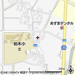 青森県平川市柏木町東田10-3周辺の地図