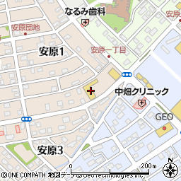 タイヤ館弘前周辺の地図