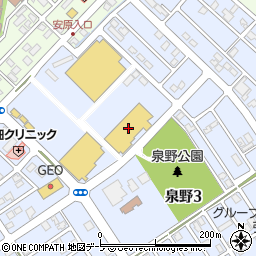 ダイソーイオンタウン弘前安原店周辺の地図