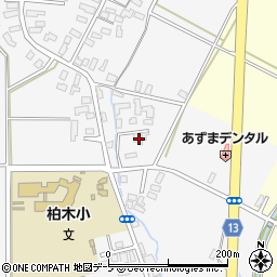 青森県平川市柏木町東田10-81周辺の地図