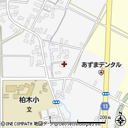 青森県平川市柏木町東田10-80周辺の地図