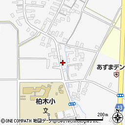 青森県平川市柏木町東田13周辺の地図