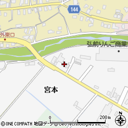 青森県弘前市堀越川合1周辺の地図