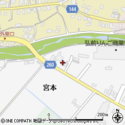 青森県弘前市堀越川合1周辺の地図