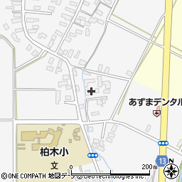 青森県平川市柏木町東田10-57周辺の地図