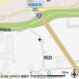 青森県弘前市堀越川合23周辺の地図