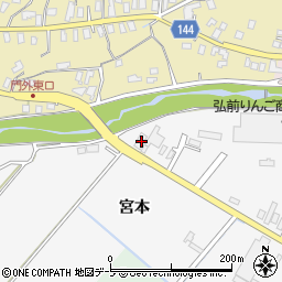 青森県弘前市堀越川合1-1周辺の地図