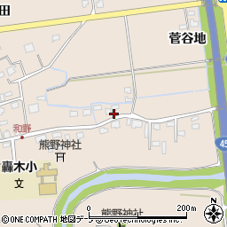 青森県八戸市市川町菅谷地24周辺の地図