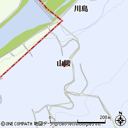 青森県弘前市番館山腰周辺の地図