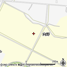 青森県平川市沖館向野周辺の地図