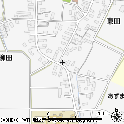 青森県平川市柏木町東田245-1周辺の地図