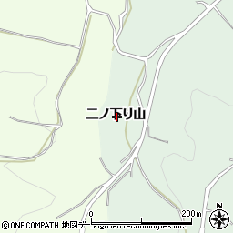 青森県弘前市湯口二ノ下り山周辺の地図