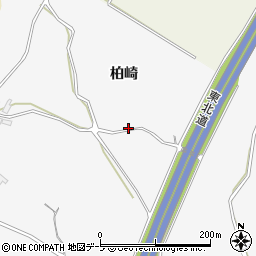青森県平川市新館柏崎周辺の地図
