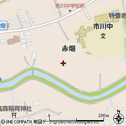 青森県八戸市市川町赤畑周辺の地図